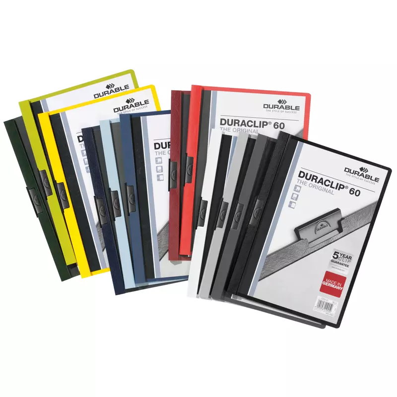 Durable Klemmmappe DURACLIP 60 A4 sort. 25 St.
