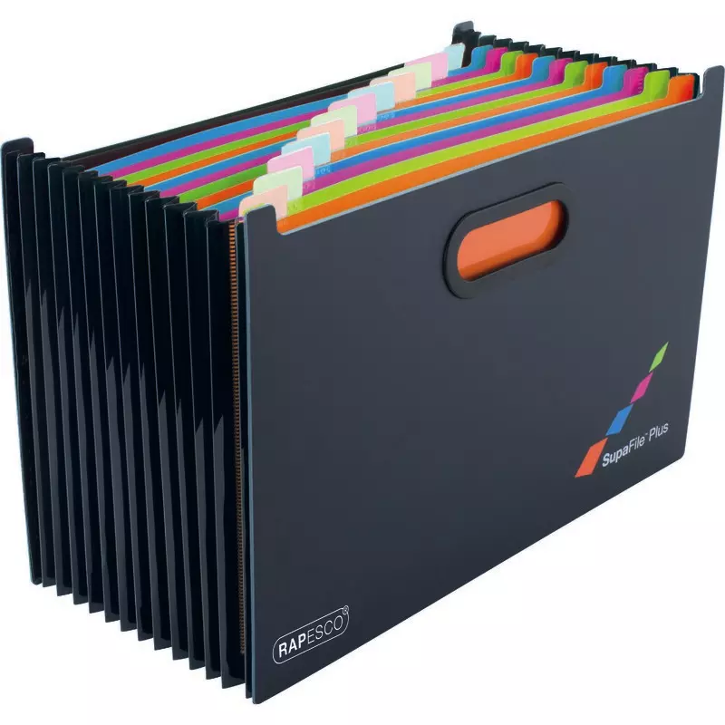 RAPESCO® SupaFile Fächer- und Dokumentenmappe DIN A4+