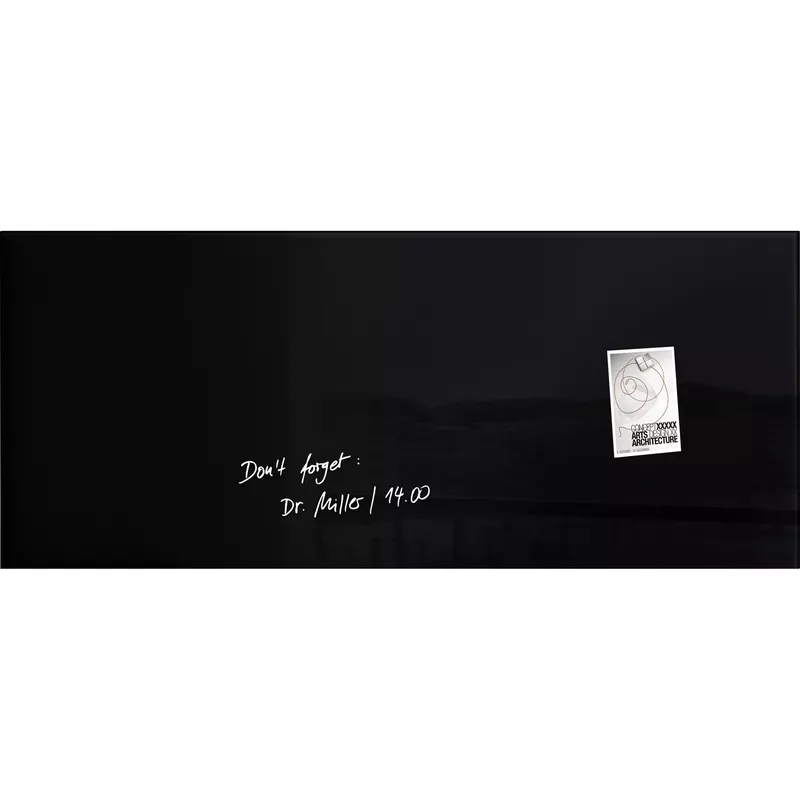 Sigel Magnetboard Artverum 1.300x550x15mm Glas sw