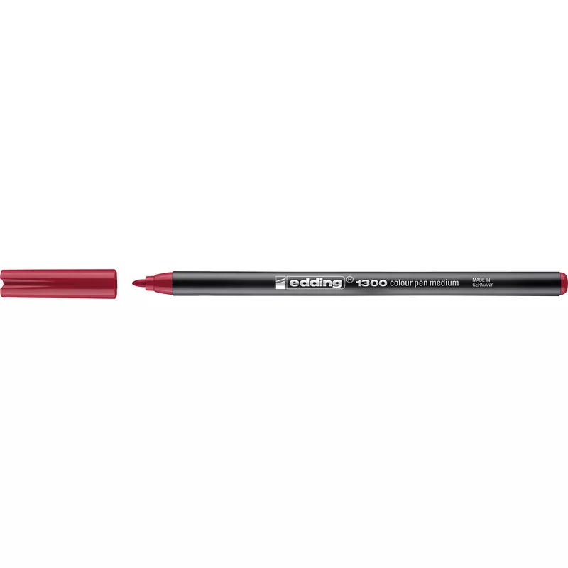 edding Faserschreiber 1300 colourpen 2mm carmin