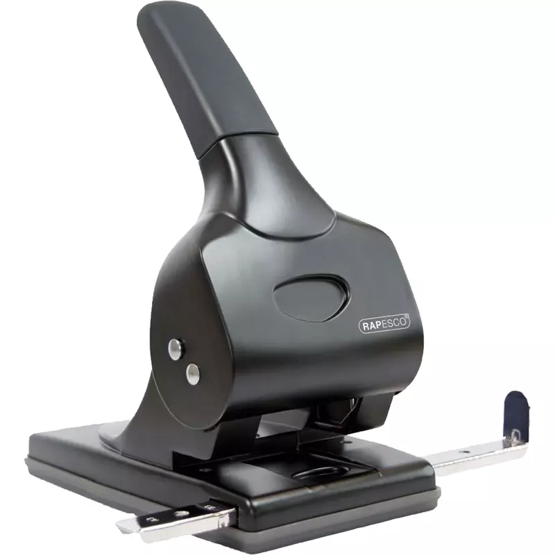 Rapesco Locher ALU-65 65Blatt Anschlagschiene sw