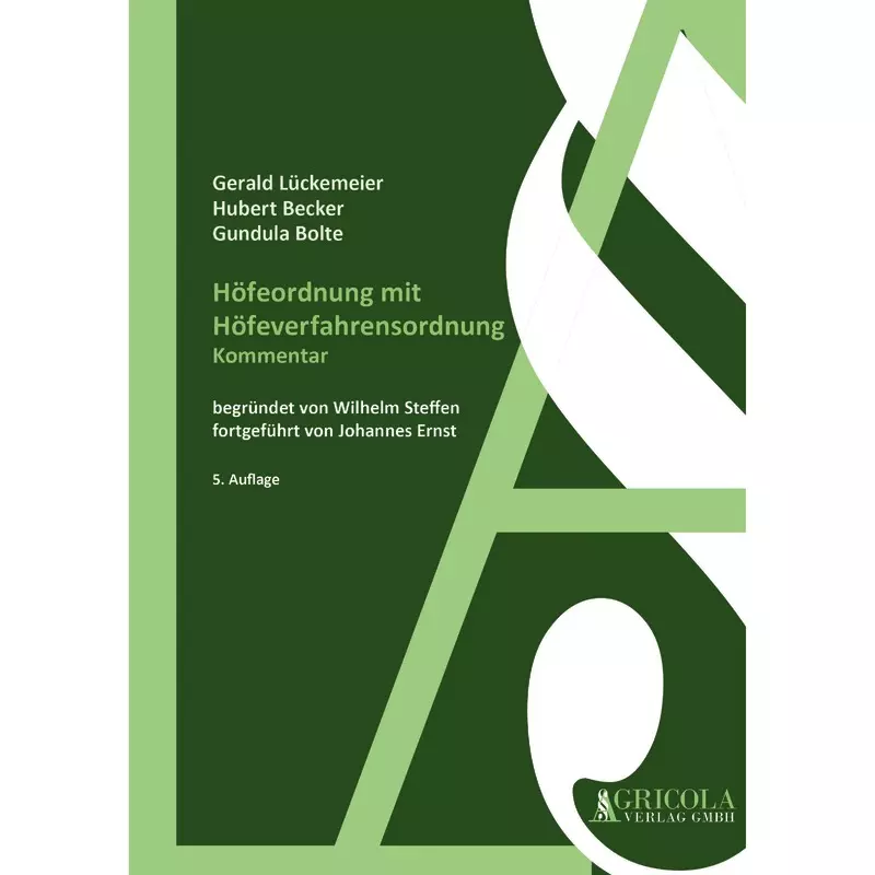 Höfeordnung mit Höfeverfahrensordnung