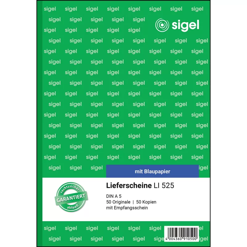 Sigel Lieferschein DIN A5 2x50Blatt