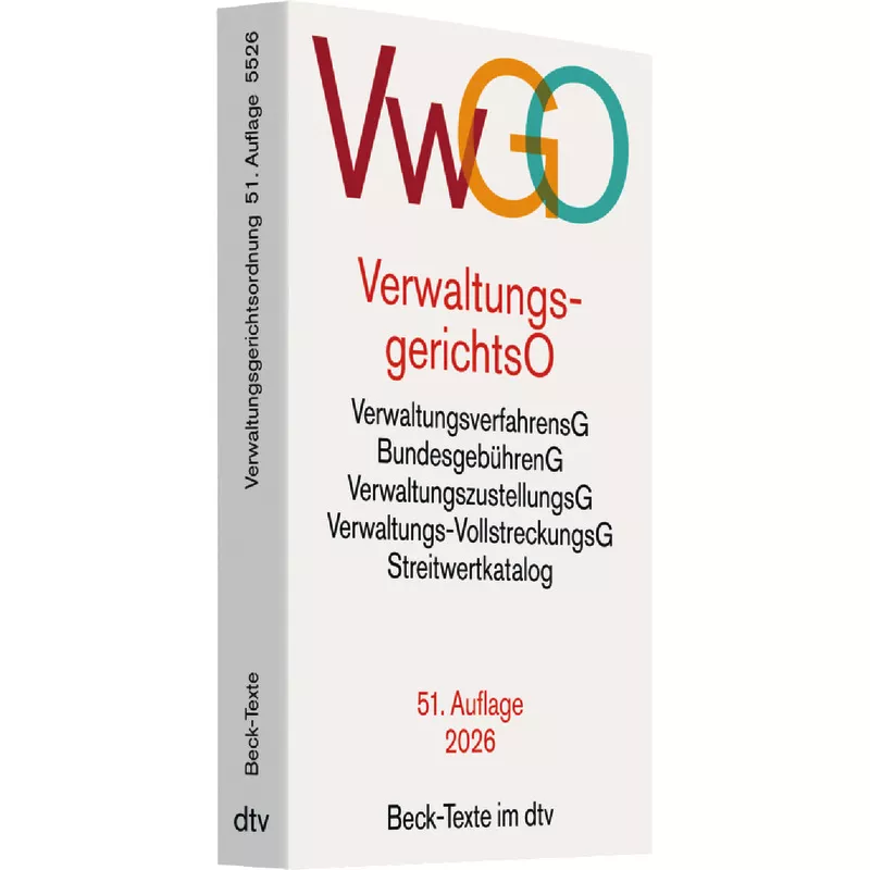 Verwaltungsgerichtsordnung, Verwaltungsverfahrensgesetz: VwGO (dtv 53375)