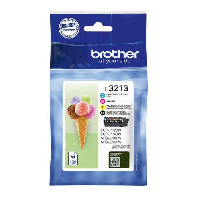 Brother Tinte LC-3213VALDR Value Pack (BK/C/M/Y)