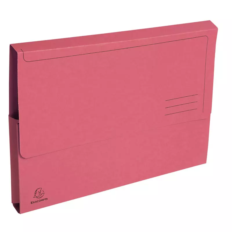 Packung mit 25 Aktenmappen mit Verschlußkappe, Recycling-Karton 290g, 24x32cm für DIN A4, Forever - Farben sortiert