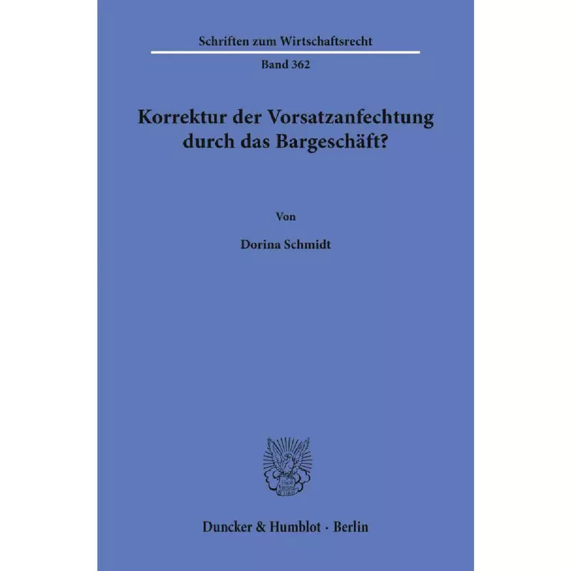 Korrektur der Vorsatzanfechtung durch das Bargeschäft?
