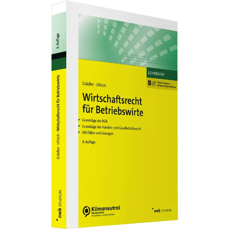Wirtschaftsrecht für Betriebswirte