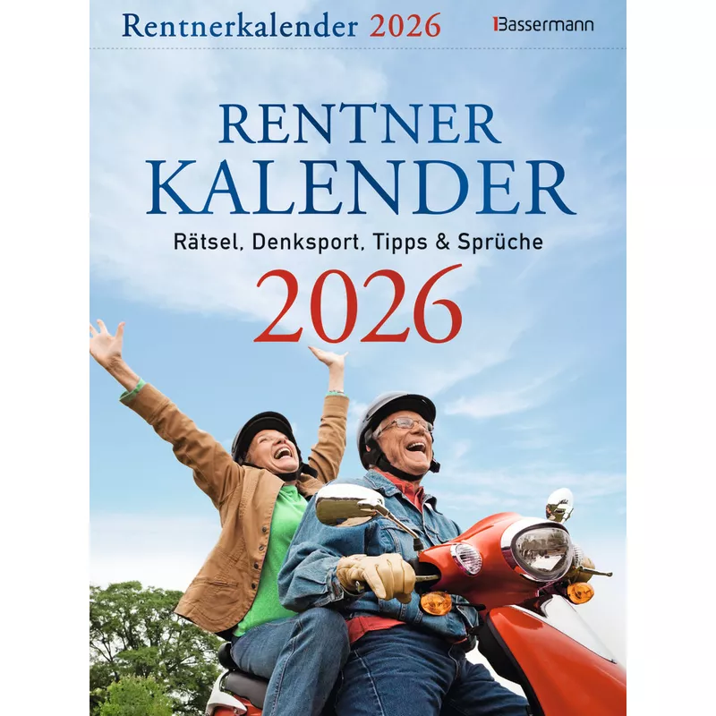 Abreißkalender Rentner 2026, 16,5 x 22 cm BASSERMANN 15143
