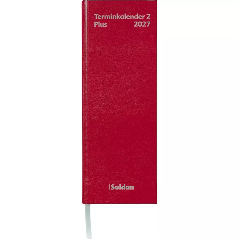 SoldanPlus Terminkalender TK2 PLUS mit Linienblatt / 2027, rot