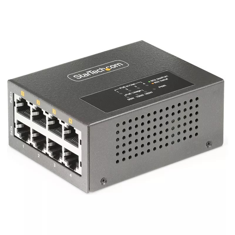 4-Port Multi-Gigabit PoE++ Injector, 5/2.5G Ethernet (NBASE-T)