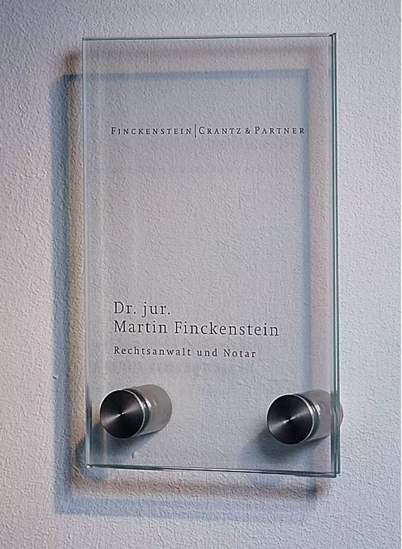 Sign Systems® CRISTALLO Türschild, B x H x T: 100 x 160 x 28 mm
