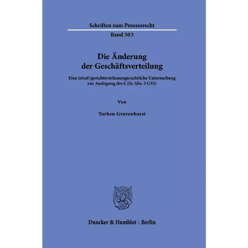 Die Änderung der Geschäftsverteilung