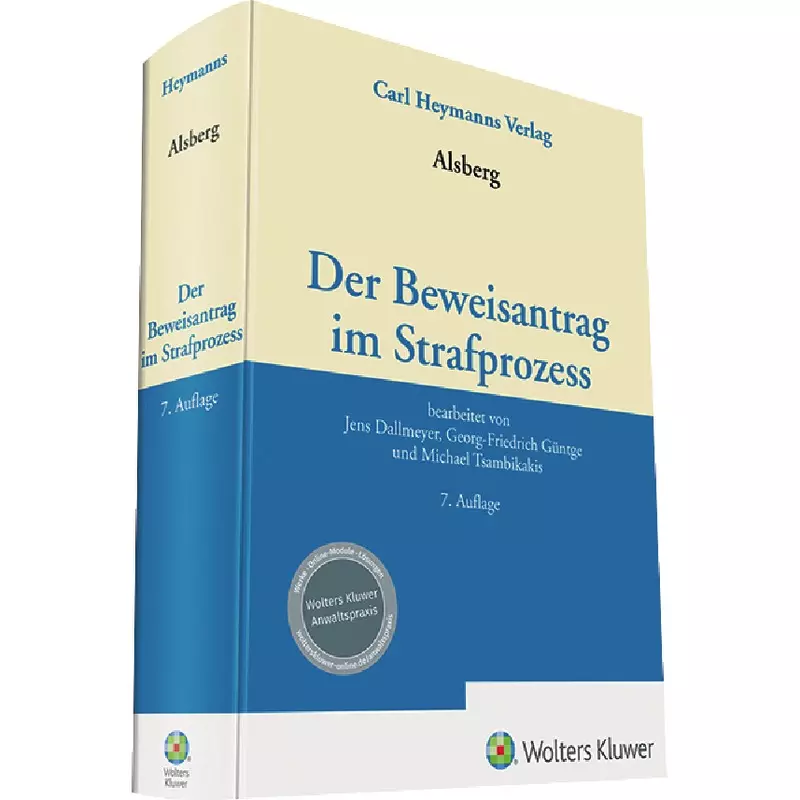 Wolters Kluwer Der Beweisantrag im Strafprozess online