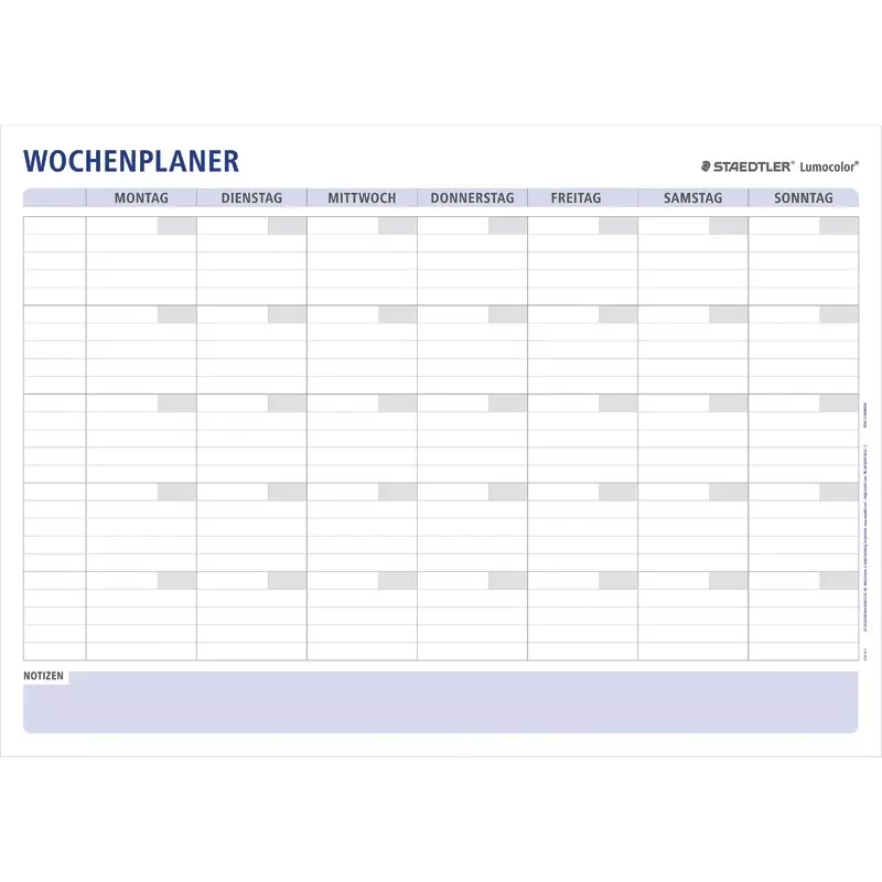 STAEDTLER Personal- / Projekt- / Wochenplaner Lumocolor®, ca. DIN A1