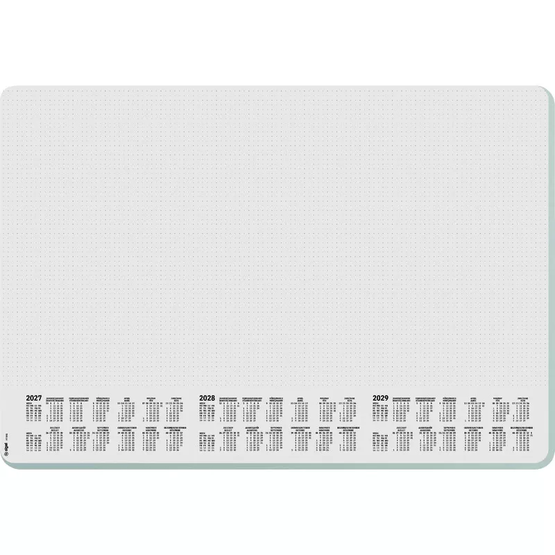 Sigel Papier Schreibunterlage Dotted  H7301, DIN A2, mit 3-Jahres-Kalender 2027/ 2028/ 2029